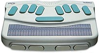 um aparelho de leitura de Braille